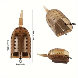 Alimentador de pellets de 1,06/1,41/1,76 oz, alimentador de pellets en línea, alimentadores de larvas para pesca de carpa y grueso