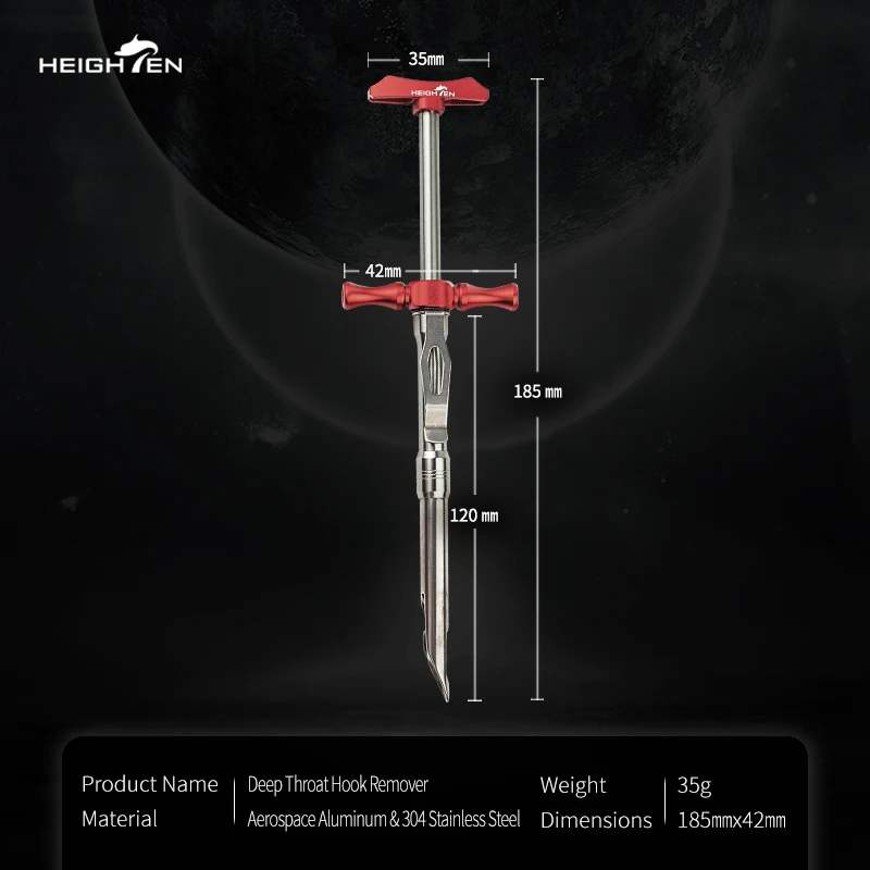 Saca anzuelos garganta profunda – Aluminio aviación e inoxidable - imagen 3