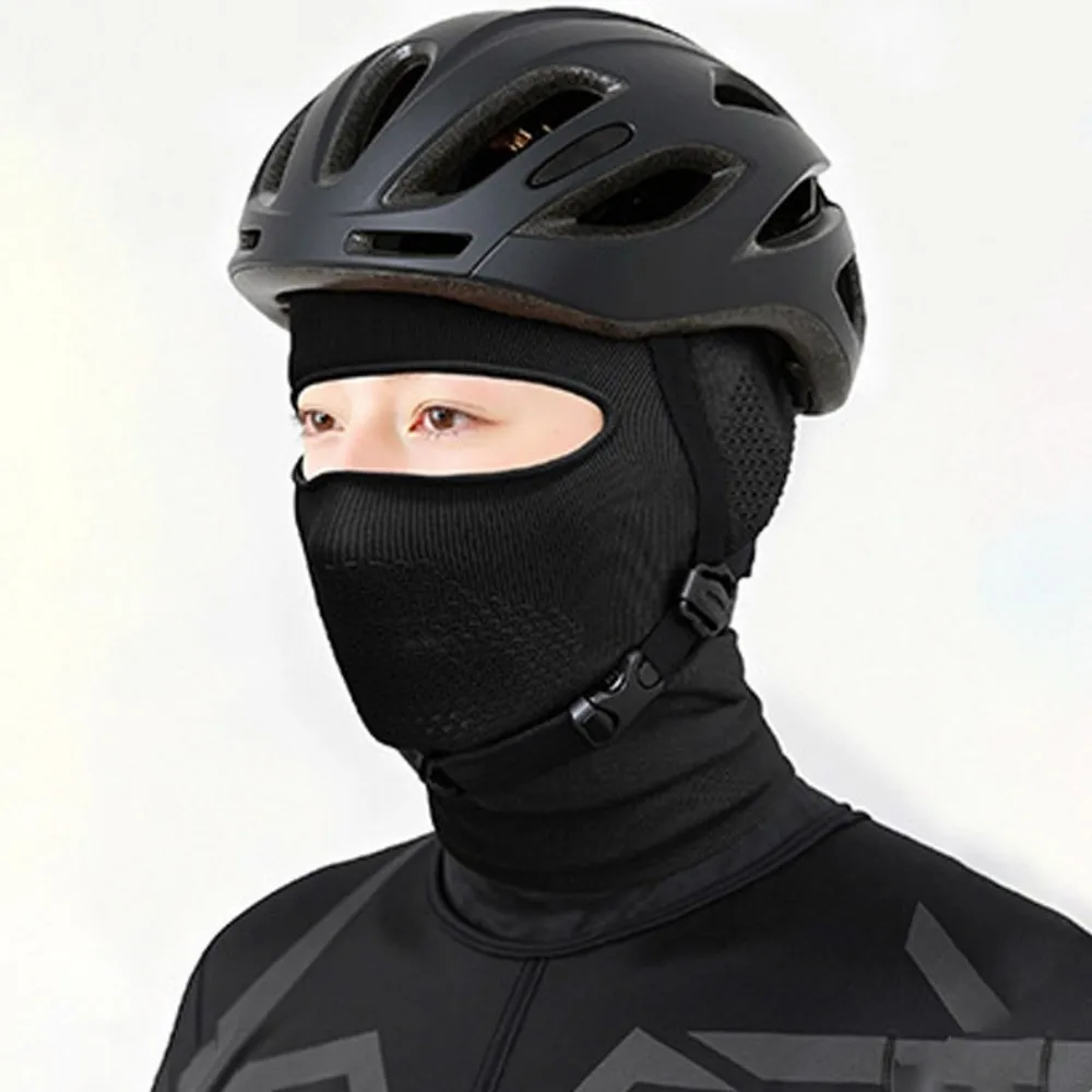 Máscara de montar cálida a prueba de viento protección del cuello cubierta facial cálida transpirable tapa vacía Color sólido máscara de cara de ciclista al aire libre - imagen 4