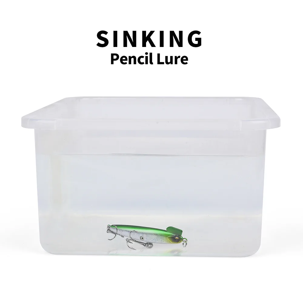 Señuelo de pesca con lápiz de hundimiento lento, 1 unidad, 15g/18g, ruidoso en el agua, agua salada, señuelos de lubina, cebo duro, aparejos de pesca para pececillos - imagen 5