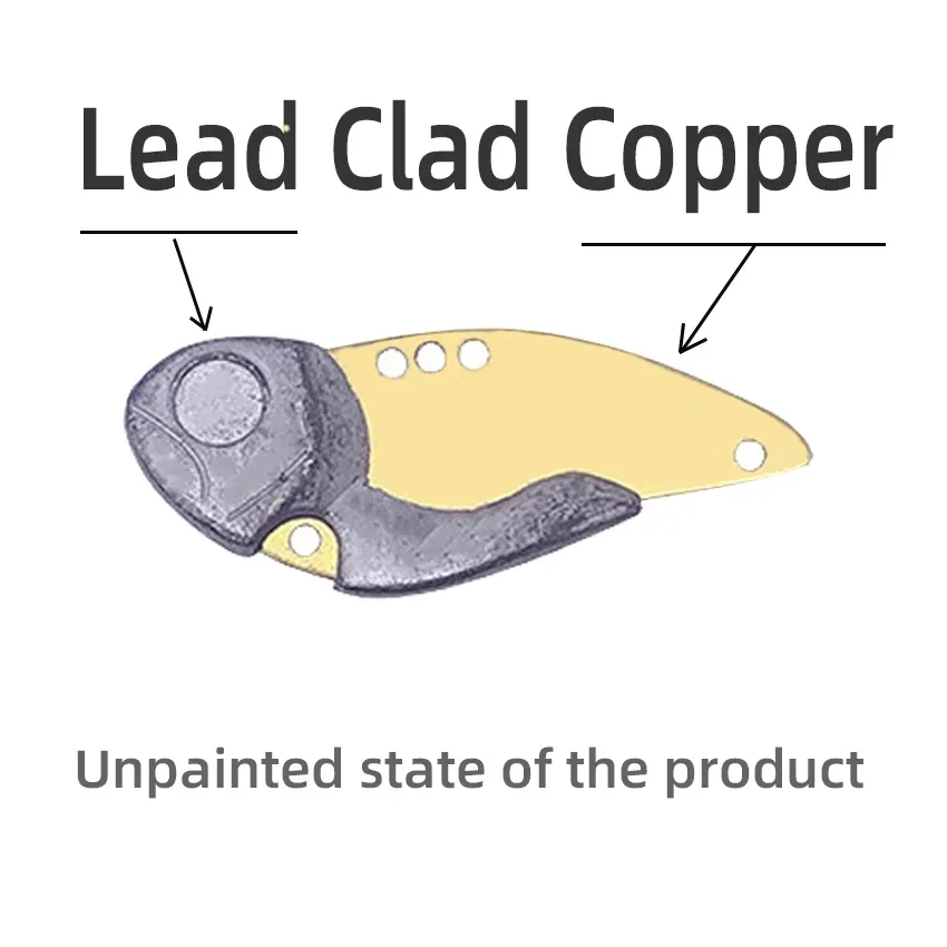 Aorace-Juego de Señuelos de Pesca con vibración para trucha y lubina, cebo Artificial de Metal VIB, cuchara giratoria, 7g, 10g, 14g, 20g, 6 piezas - imagen 5