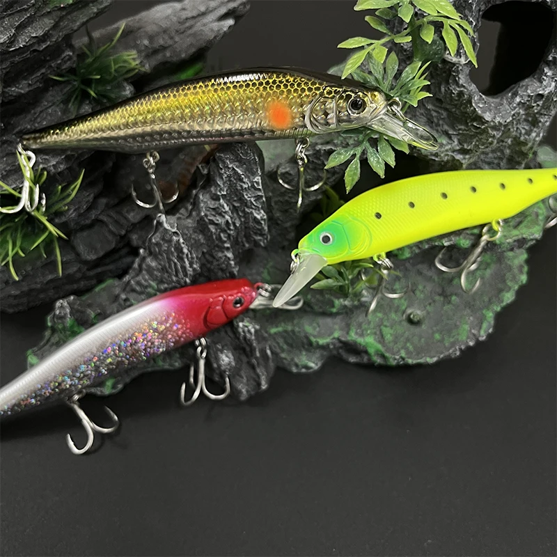 Señuelo de Pesca de pececillo hundido de fundición larga, 115mm, 16,7g, Wobbler, Pesca Isca, cebo duro Artificial, lubina, trucha, Swimbait de Pesca - imagen 5