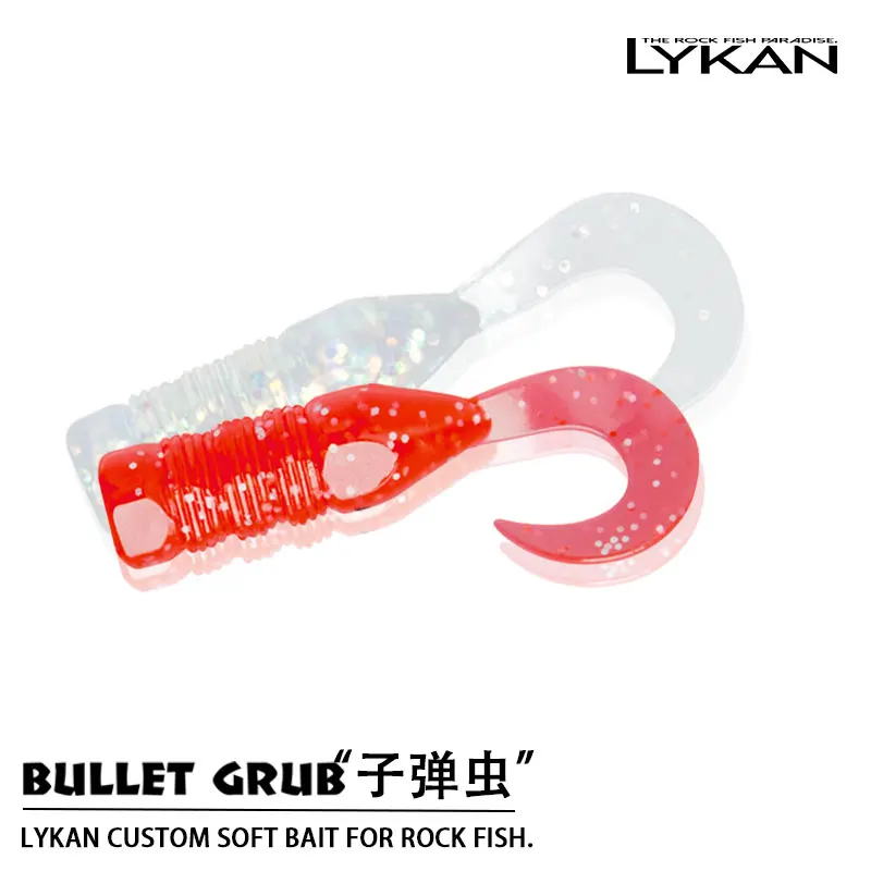 LYKAN, cebos de gusano blando de 3,8 cm, 12 piezas, señuelo de pesca de raíz, Mini aparejos de Jigging de agua salada, silicona Artificial, Swimbait de mar - imagen 4