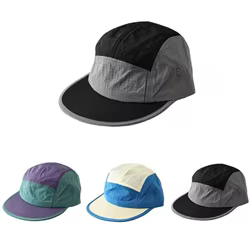 Gorra de béisbol a juego de colores, sombreros de verano de ala plana de secado rápido para hombre, ala suave transpirable, sombrero para senderismo, Camping, deporte al aire libre