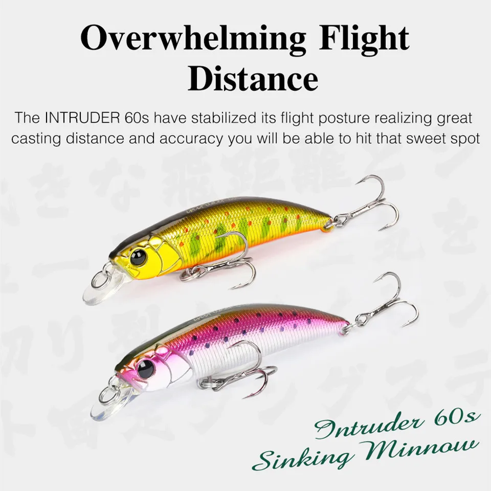 Tsurinoya 14pcs 60mm 6.5g Sinking Minnow Fishing Lure Artificial Hard Wobbler Crankbaits Slim Body Hard Baits For Trout Bass - imagen 3