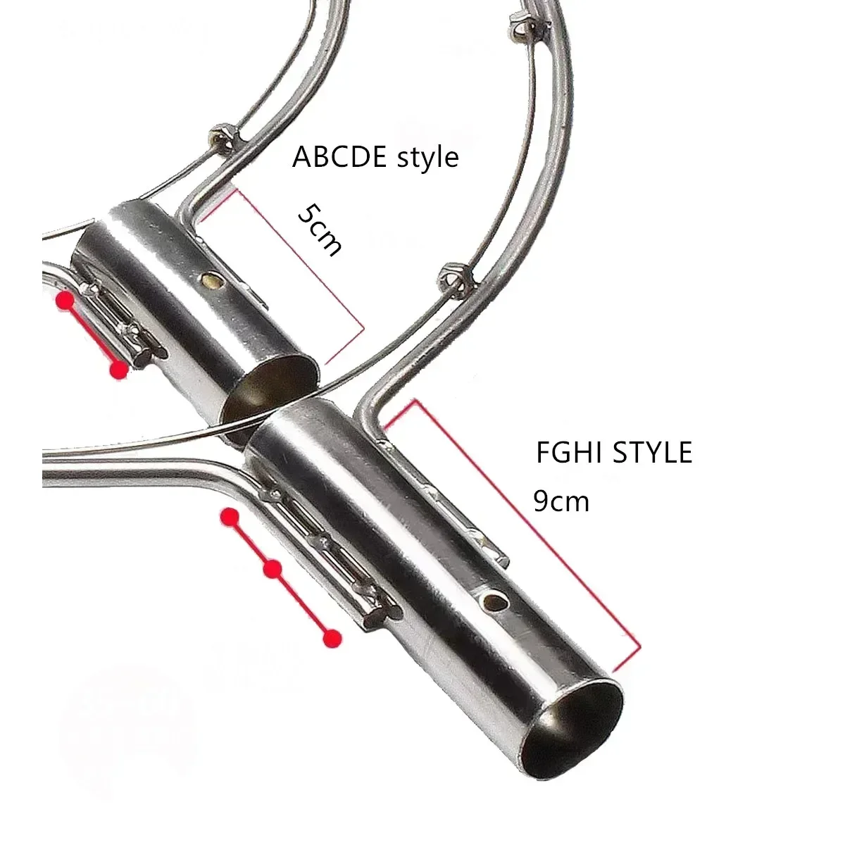 POUI COME DREAM fuerte acero inoxidable doble círculo 20cm-40cm red de aterrizaje de cabeza malla pequeña red de pesca de nailon de secado rápido - imagen 5