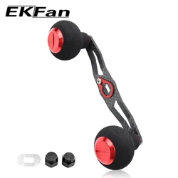 Mango carrete baitcasting carbono EKFan con perillas EVA