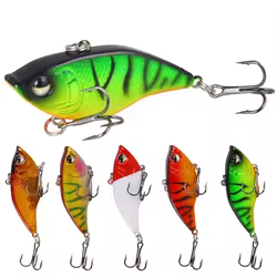 Señuelo VIB hundido, 15g5,5 cm, cebo duro con tres anzuelos, cebo de pesca de mar de agua dulce, herramienta de pesca, señuelo vib
