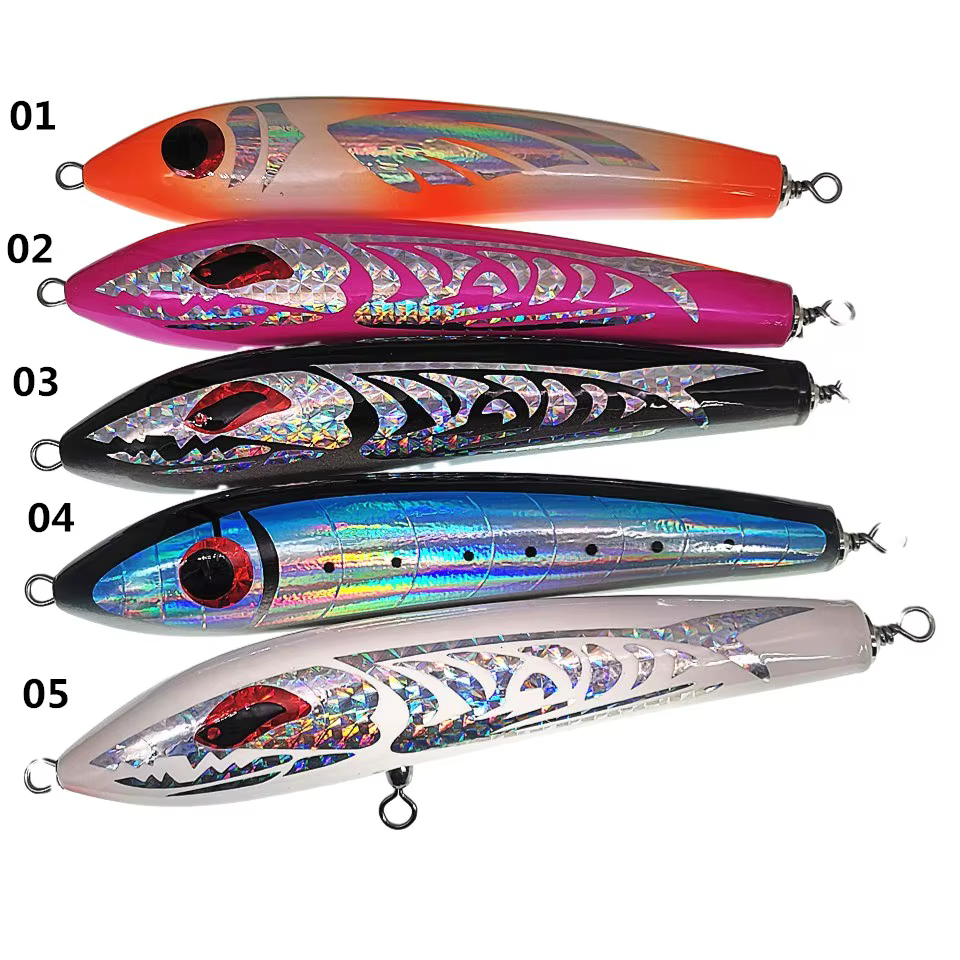 SWOLFY Popper GT - Señuelo topwater de madera para superficie - imagen 5