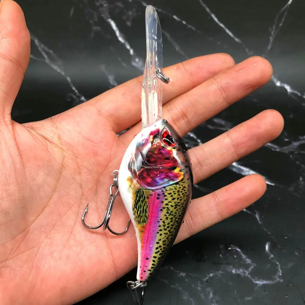GREENSPIDER-señuelo de pesca flotante Crankbait, 125mm, 28,5g, cebos de manivela, señuelos duros para Lucio, Pesca de agua dulce - imagen 2