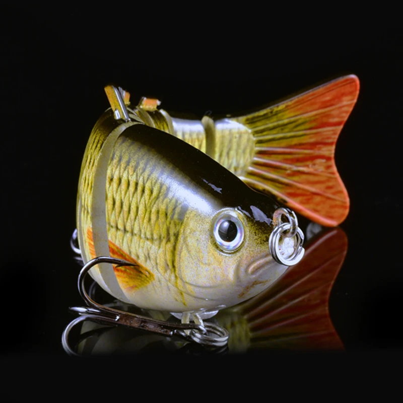 Wobblers-señuelos artificiales de pesca de Lucio, herramientas de pesca de carpa, secciones articuladas múltiples, cebos duros artificiales, 100mm, 15,3g - imagen 3