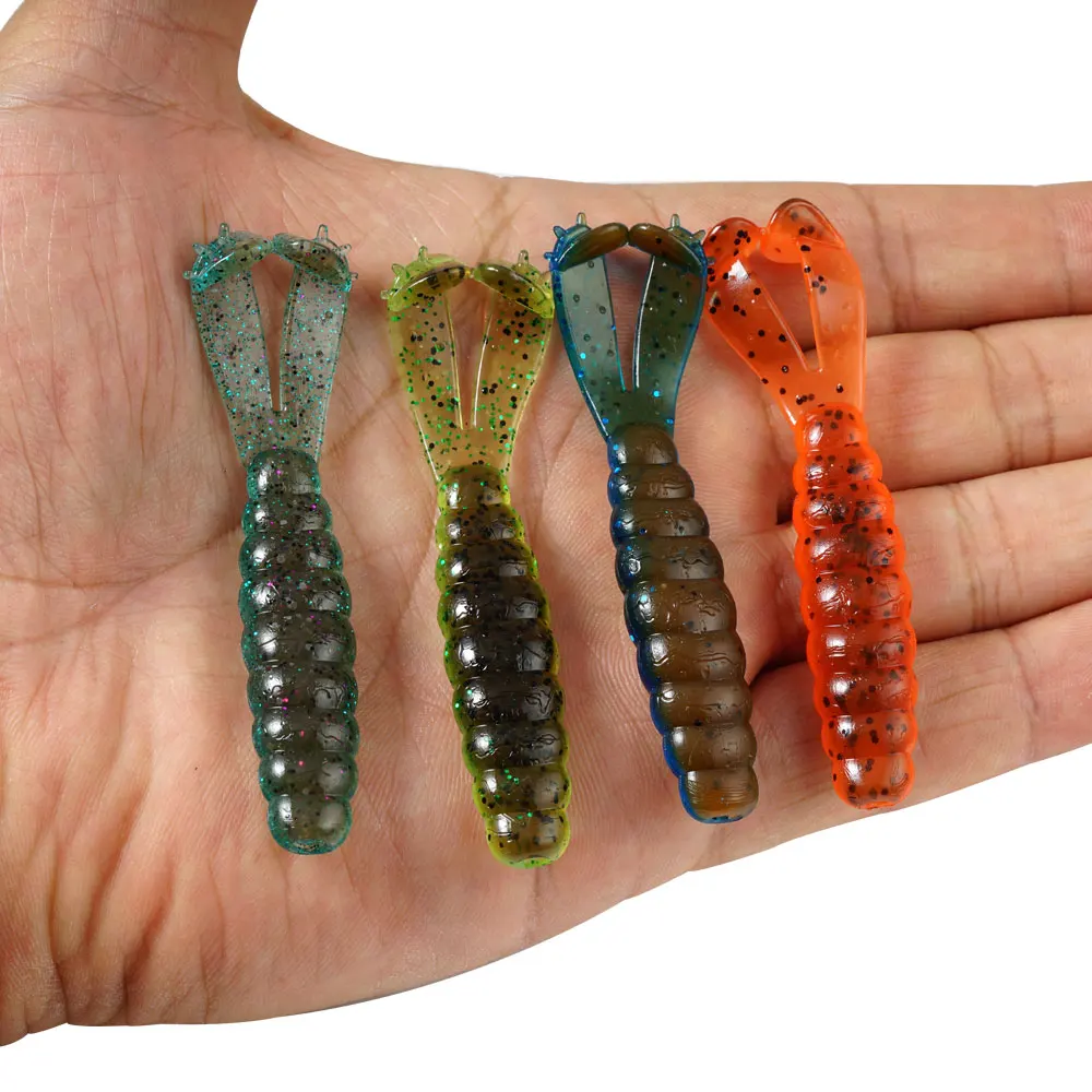 SUNMILE-señuelo de pesca suave para buzo, 10 piezas, Tpr, flotante, de plástico, Wobbler Leurre - imagen 3