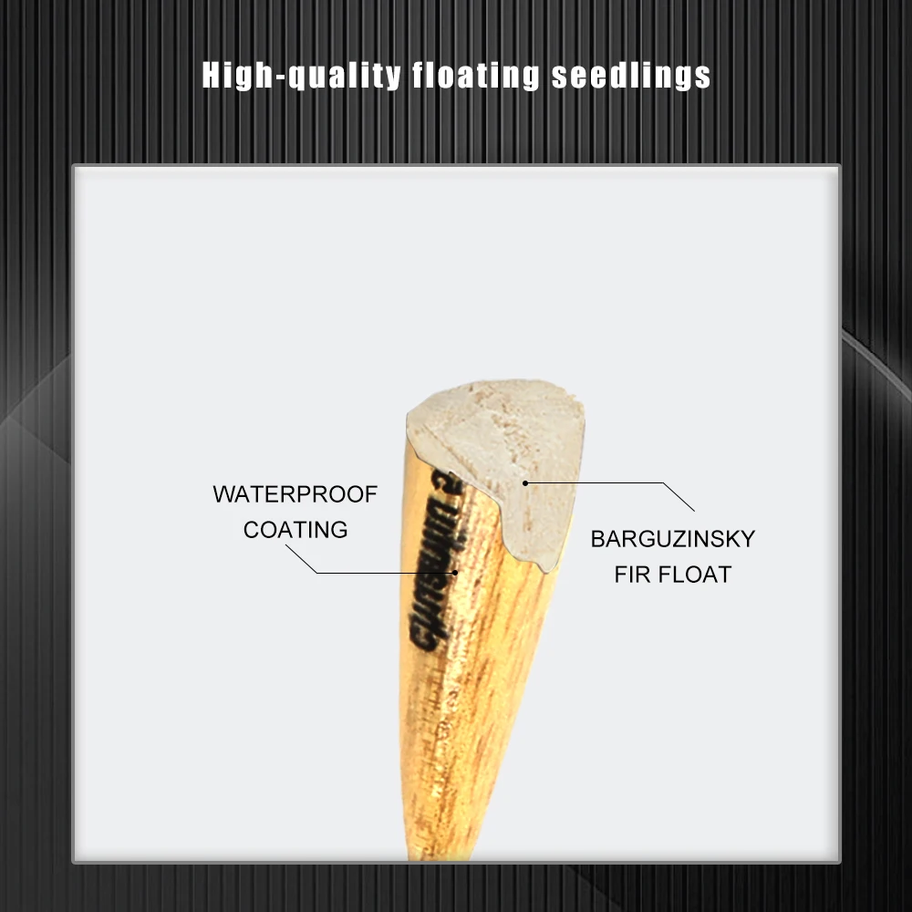 FTK 10 Uds 5g Barguzinsky flotador de abeto pesca de carpa longitud 22,5 cm mezcla de colores Bobbers boya Vertical accesorios de flotadores de pesca - imagen 3