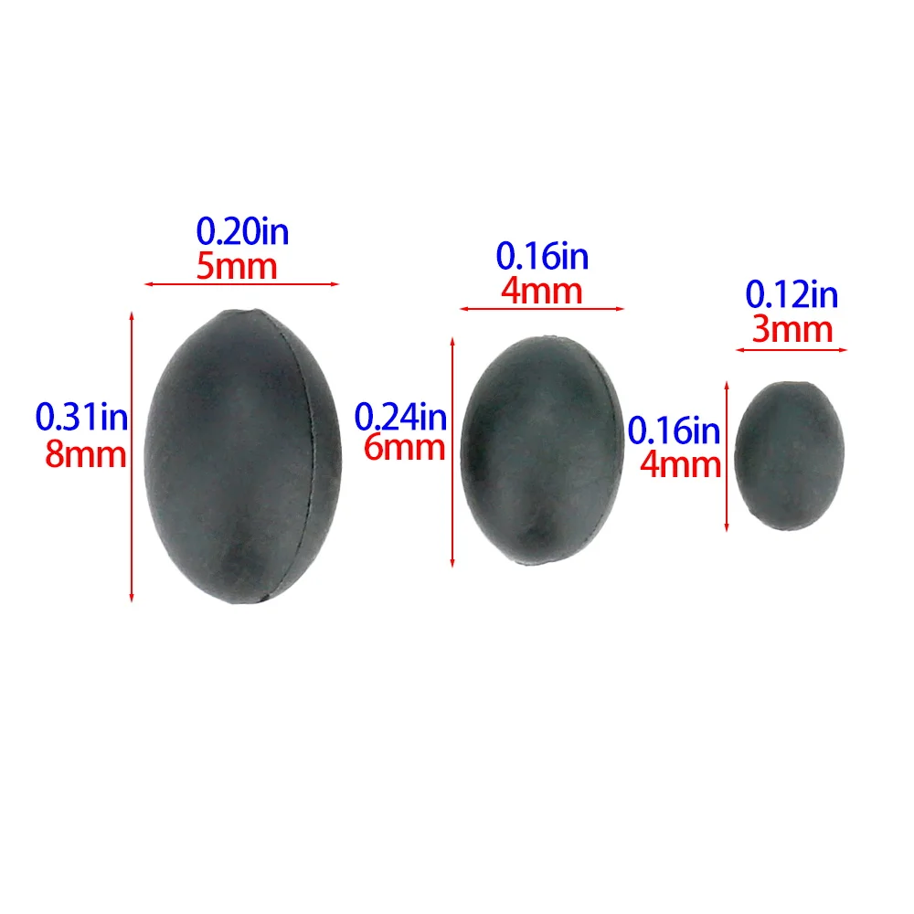 Hirisi 1 Juego de pesas de gancho de plomos de tungsteno tamaño 4mm/6mm/8mm aparejos de pesca de carpa AG301 accesorios de pesca - imagen 3