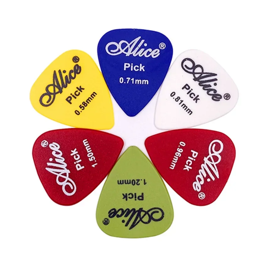Juego de púas para guitarra eléctrica, accesorios para guitarra acústica con grosor de 0,58/0,71/0,81/0,96/1,20/1,50/mm, 20-50 unids/set - imagen 5