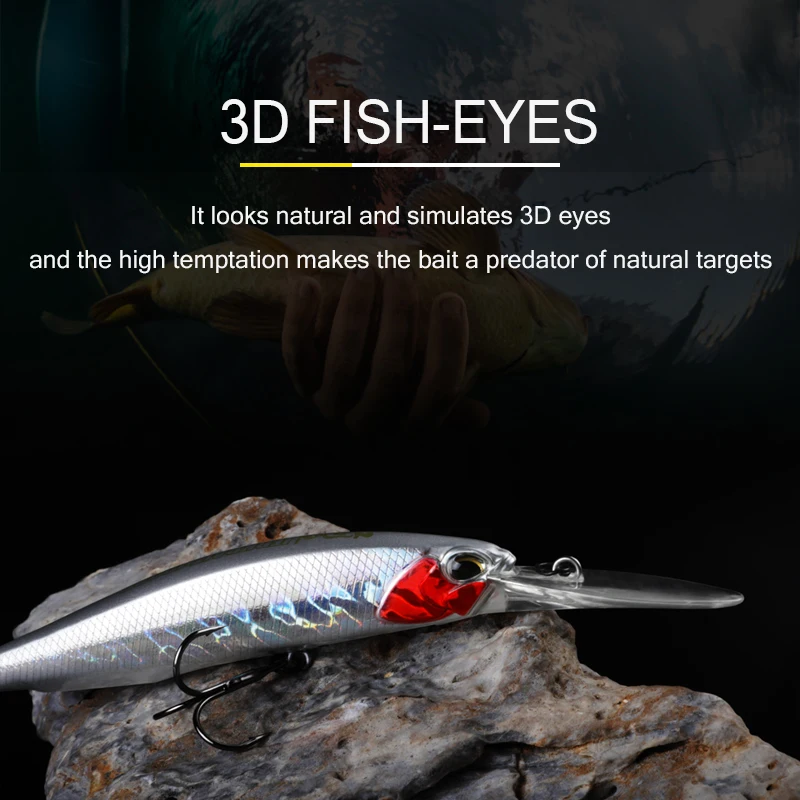 BEARKING 10cm 16g sistema de peso súper imán fundición larga nuevo modelo Señuelos de pesca cebo duro 2019 calidad Wobblers Minnow - imagen 5