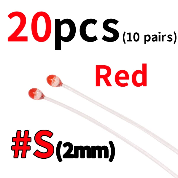20pcs 2mm red
