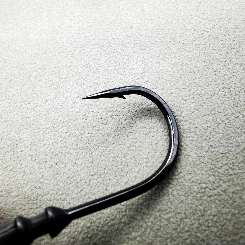 Gancho de cabeza de plomo de acero de tungsteno fuerte de 6 pliegues, cola en T, Dezhou, grupo de pesca, carretera, cebo subsuave, Pit negro, pesca salvaje, pescado mandarín - imagen 4