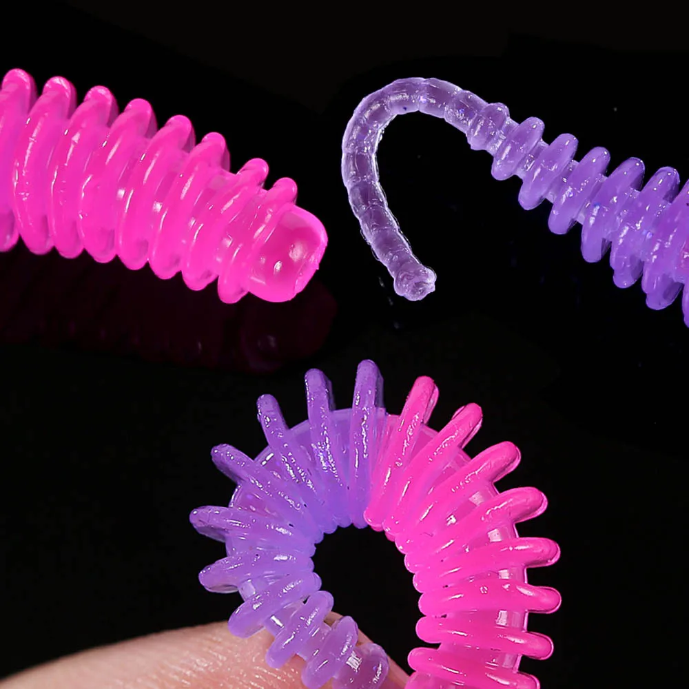 FSTK-señuelo de Pesca de trucha suave, 55mm, 0,8g, 20 piezas, cebo de silicona de mar, Wobbler, Swimbait Artificial, Pesca, cebos de gusano Artificial para trucha - imagen 2