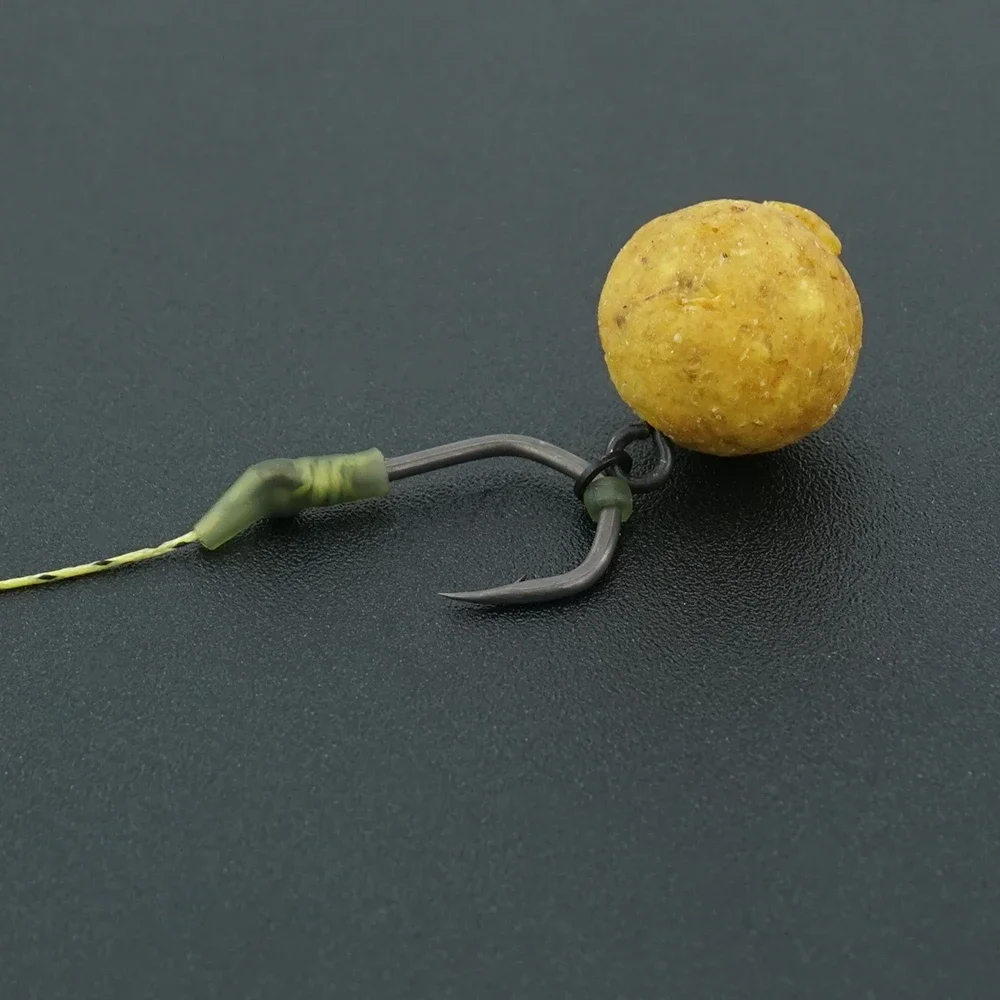 Hirisi 50 Uds. Anzuelo de púas de acero inoxidable recubierto de PTFE con alto contenido de carbono con ojo 8021 accesorios de pesca - imagen 4