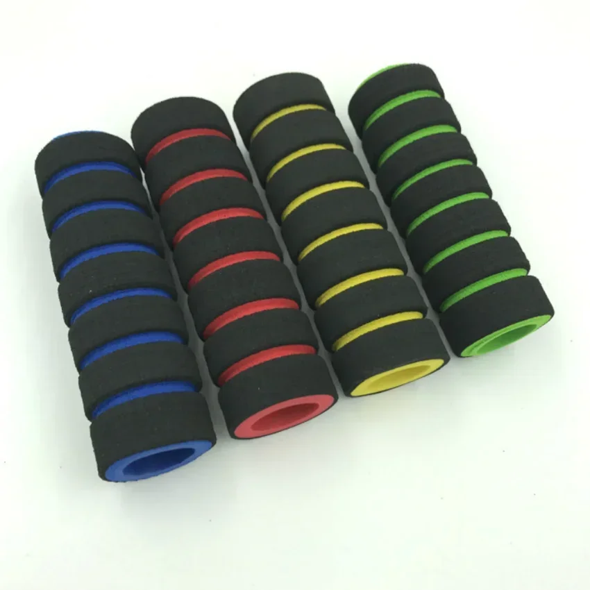 Empuñaduras de bicicleta de carreras, mango de motocicleta, cubierta de esponja de espuma antideslizante, manillar suave, barra de bicicleta de montaña, 2 piezas, 1 par - imagen 5