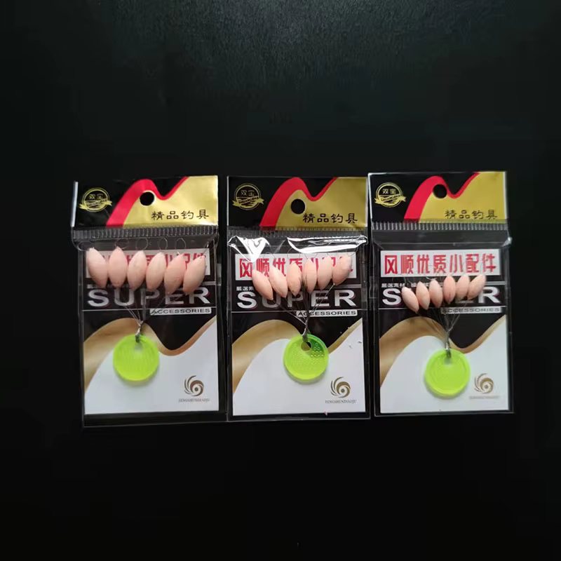 60 paquetes/lote luminoso siete estrellas flotador de pesca frijoles ovalados 11mm/13mm/15mm boya de espuma accesorio de aparejos de pesca de carpa 00070 - imagen 5