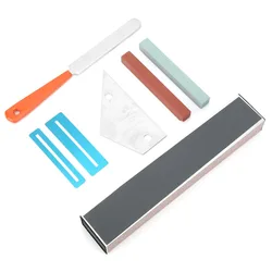 ​ Herramienta Luthier de guitarra de acero inoxidable ​ ​ Nivelador de lijado ​ ​ Incluye Piedras de Molería ​ ​ Archivo de trastes de guitarra ​ ​ Protectores de diapasón ​