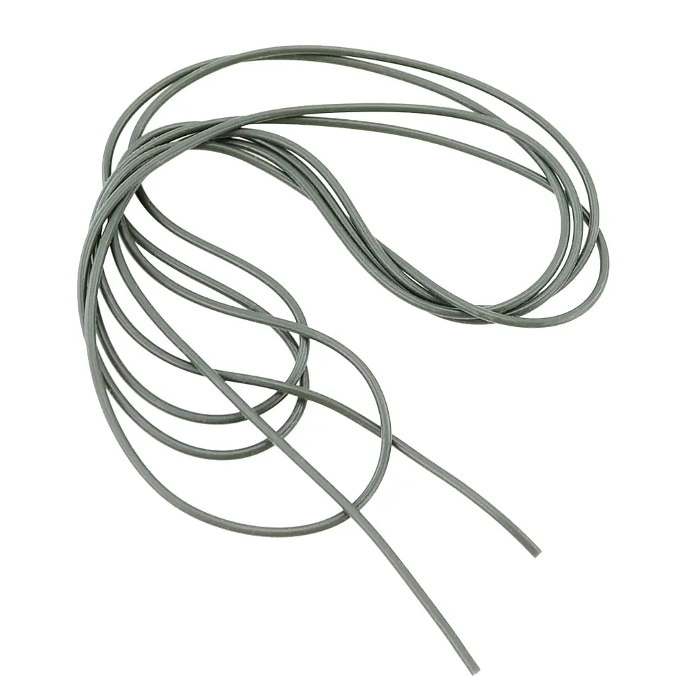 Detalle de tubos de silicona flexibles para aparejos de carpa