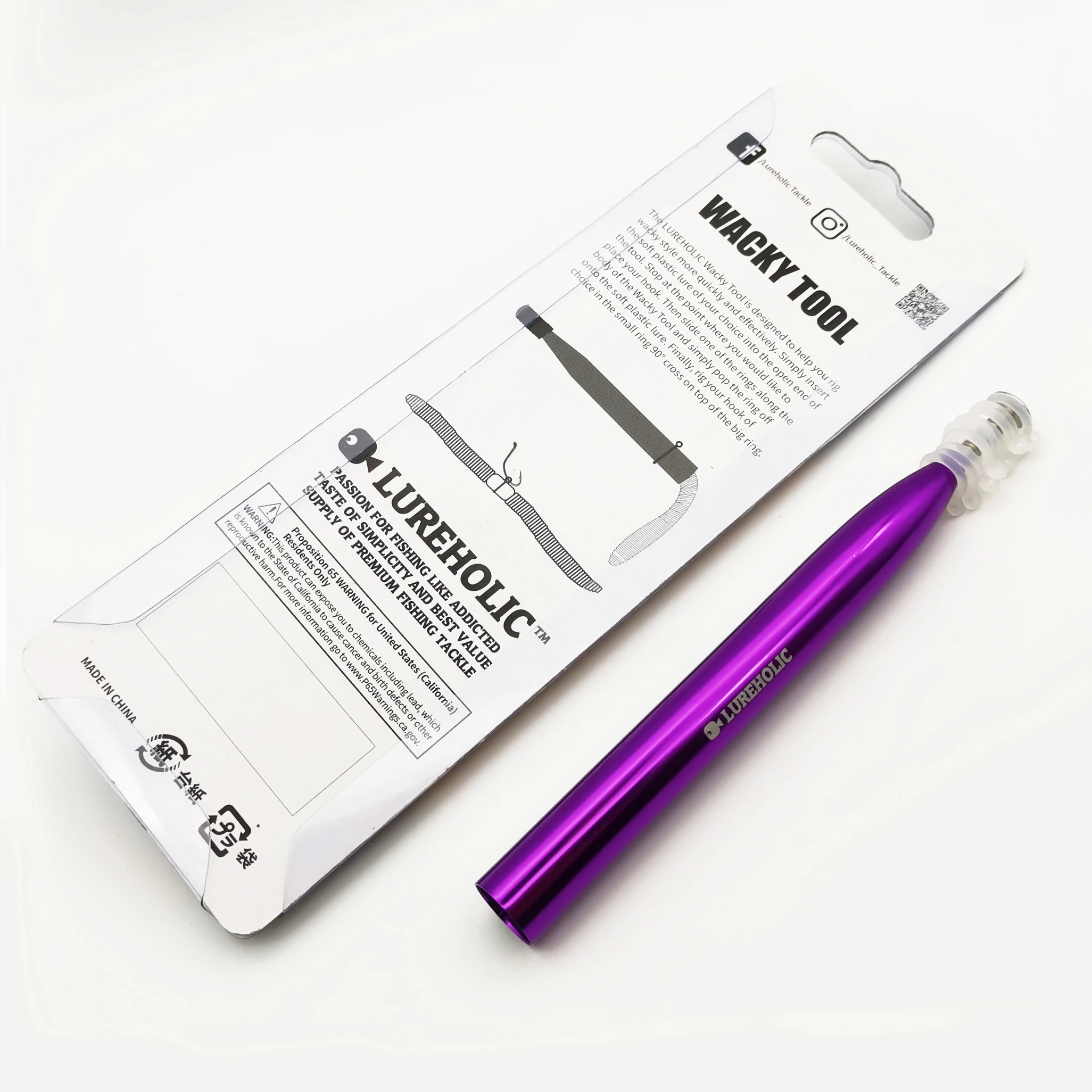 Xlures-Herramienta de instalación especial para caña de cebo blando, aleación de aluminio, anillo de protección de gusano de fideos Senko, pesca Wacky Wiki - imagen 4