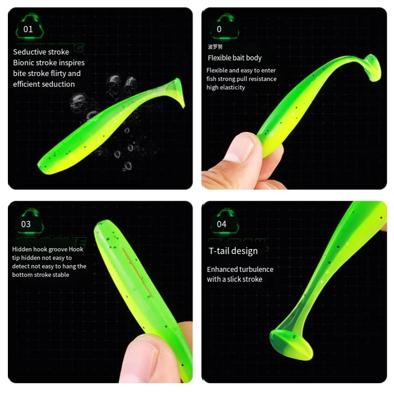 Juego de señuelos blandos para Pesca en el mar, anzuelos con caja de aparejos, 7cm, 2g, 3,5 cm, 5g, 33 unids/set - imagen 5