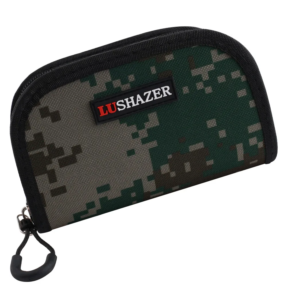 Bolsa de pesca portátil de gran capacidad, lona con cremallera, lentejuelas, cuchara, señuelo, caja de aparejos, anzuelos, Spinner de mano, estuche de almacenamiento para exteriores - imagen 4