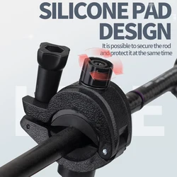 Carrete baitcasting negro de aluminio con enrollador suave duradero