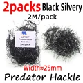 2packs Black Silvery