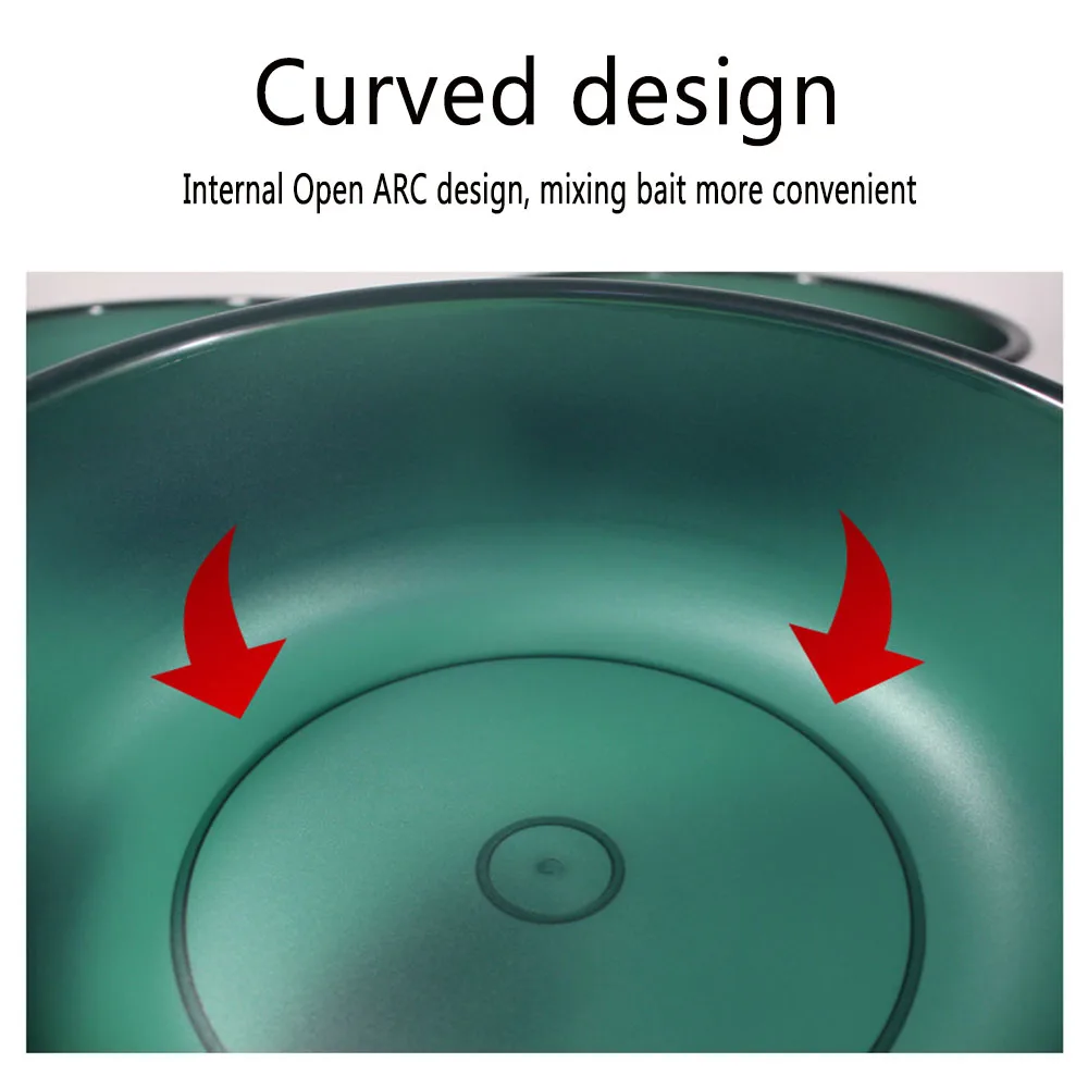 MNFT bandeja de cebo engrosada y profunda, cuenco de cebo antiadherente, cuenco de cebo duradero multiusos, 3 tamaños - imagen 5