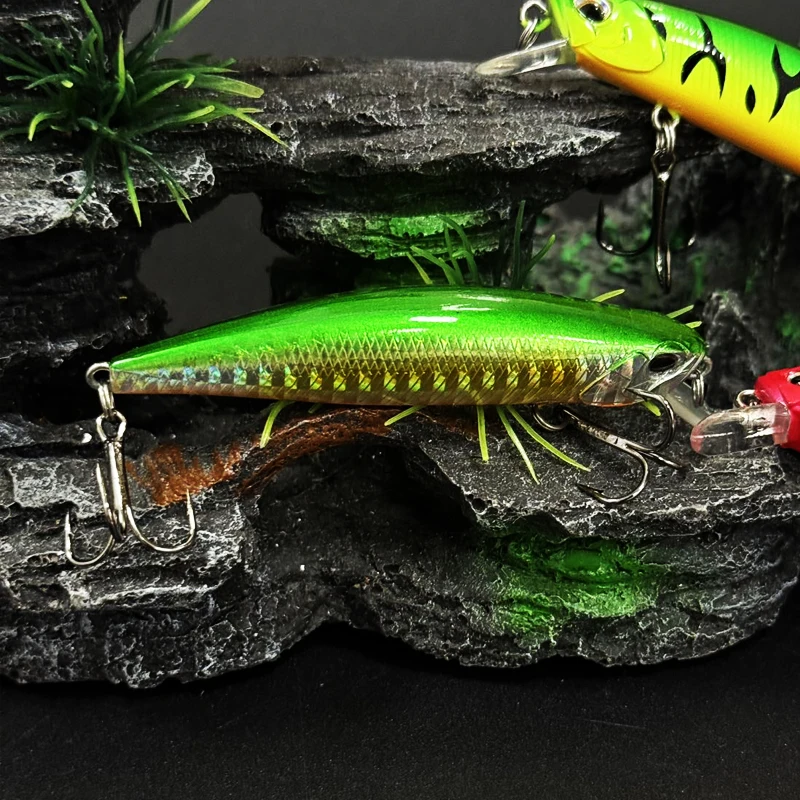 Jerkbait de fundición larga, cebo duro para trucha y carpa