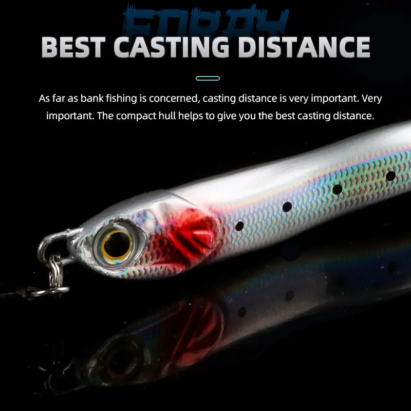 Señuelos de plantillas Magic Works, 15g, 20g, 30g, 40g, 80g, 100g, productos de pesca con plantilla de Metal, señuelo de trucha para equipo de pesca de mar, cebos de perca, Lucio - imagen 5