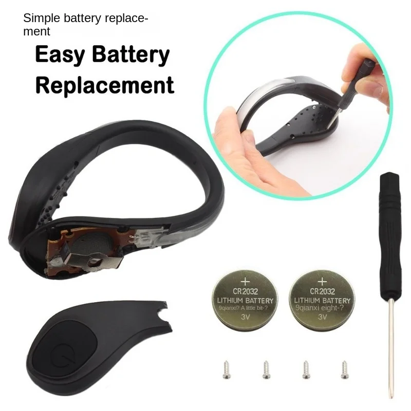 2024 Luz luminosa con clip para zapatos para correr de noche al aire libre y luz de advertencia de seguridad en ciclismo Luz LED con clip para zapatos con flash 5 - imagen 5