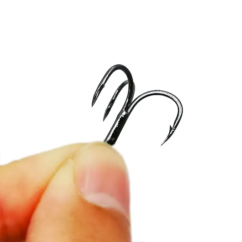 5 unids/caja ST41-3X Triple fortalece gemelos súper fuertes aleación de acero señuelo afilado anzuelo triple 6 # 8 # 10 # 12 # Anzuelo para aparejos de pesca Fishi - imagen 4
