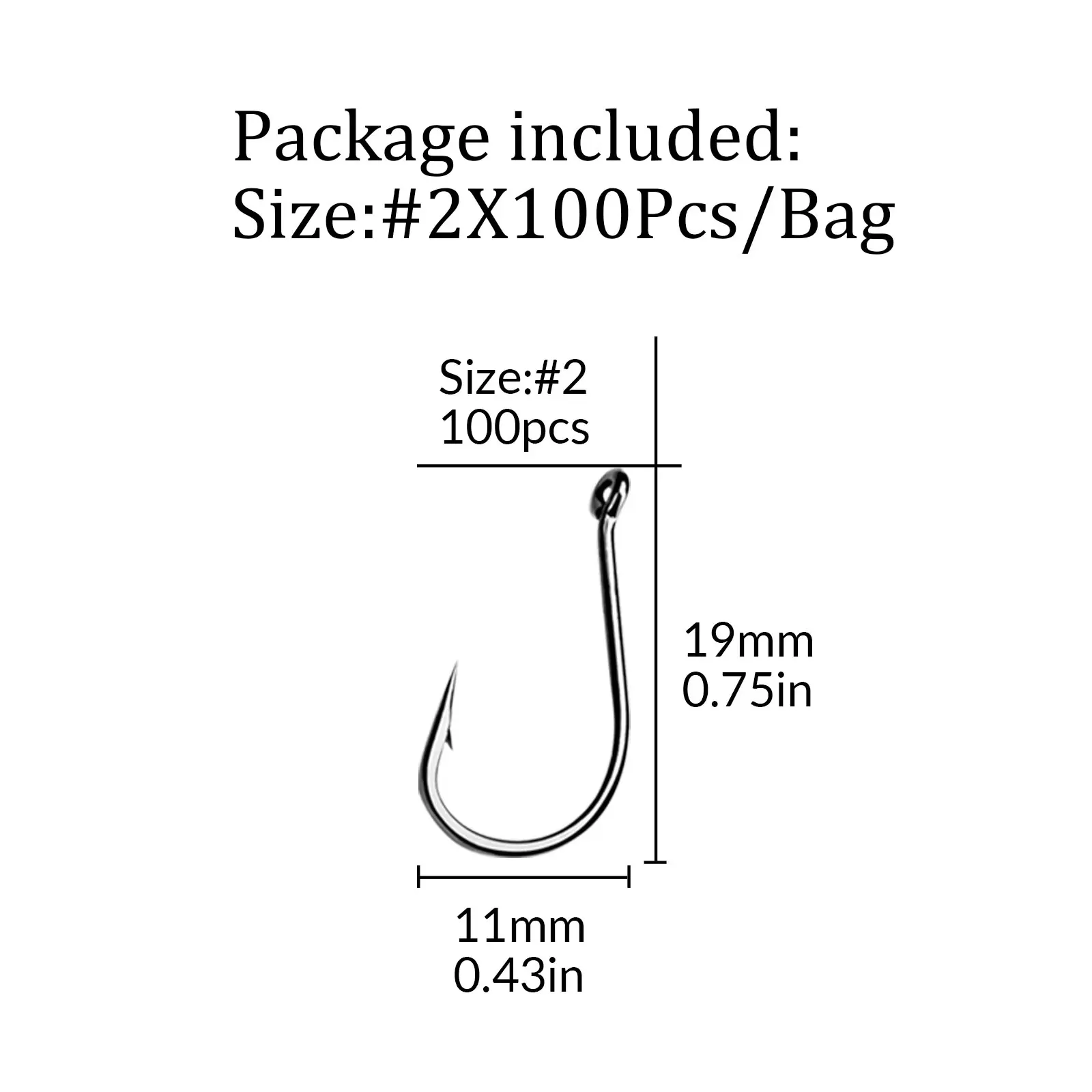 100pcs size 2