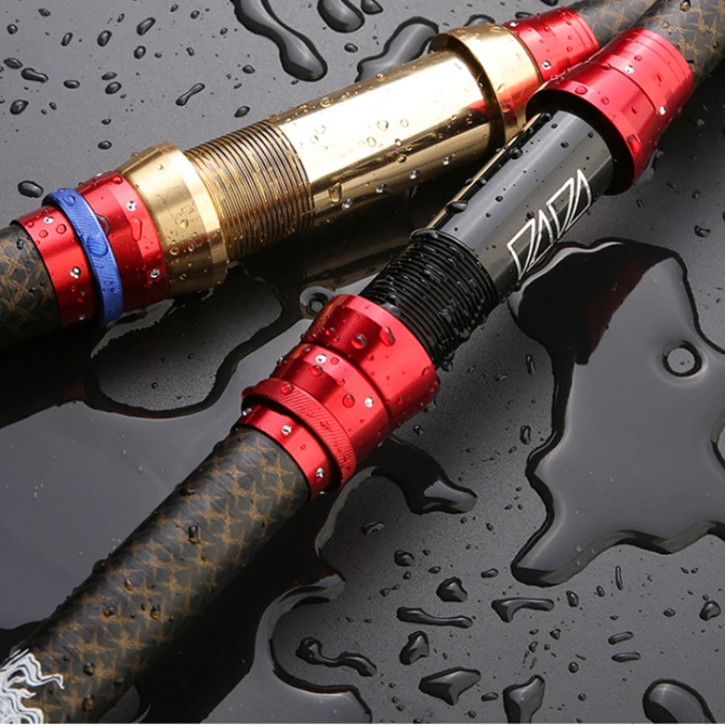 Caña de pescar telescópica superdura, alta resistencia al carbono, accesorios de Pesca - imagen 5