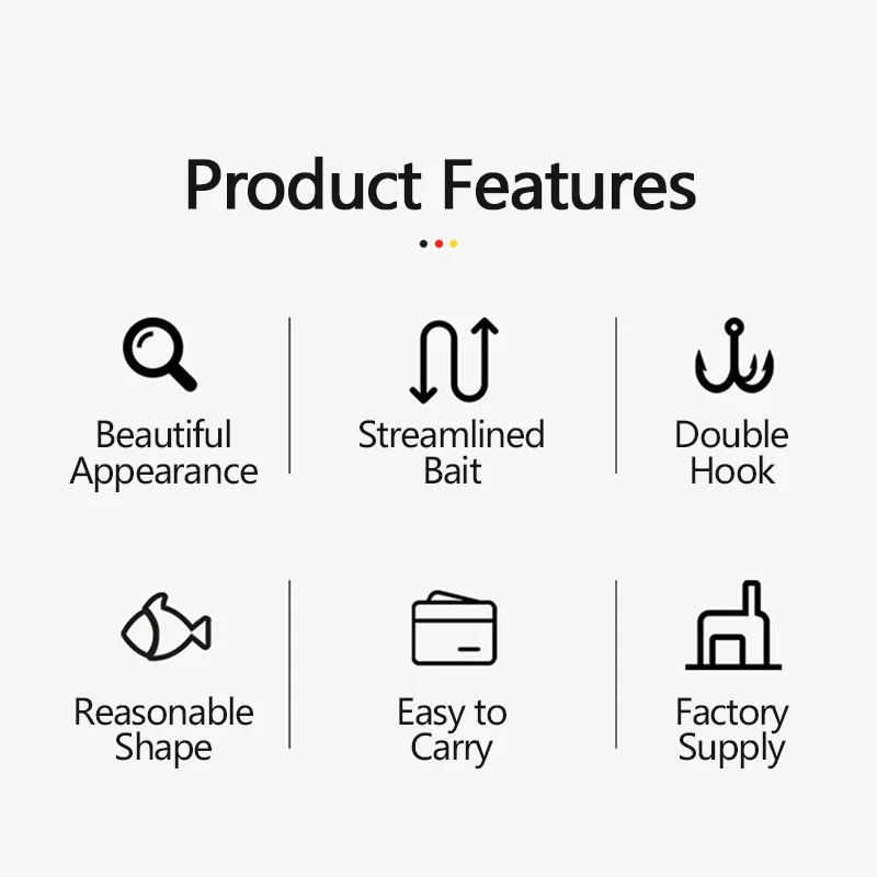 Juego de cebo de pesca artificial, juego de cinco colores, camarón de madera rayado, anzuelo de calamar, Mar - imagen 3