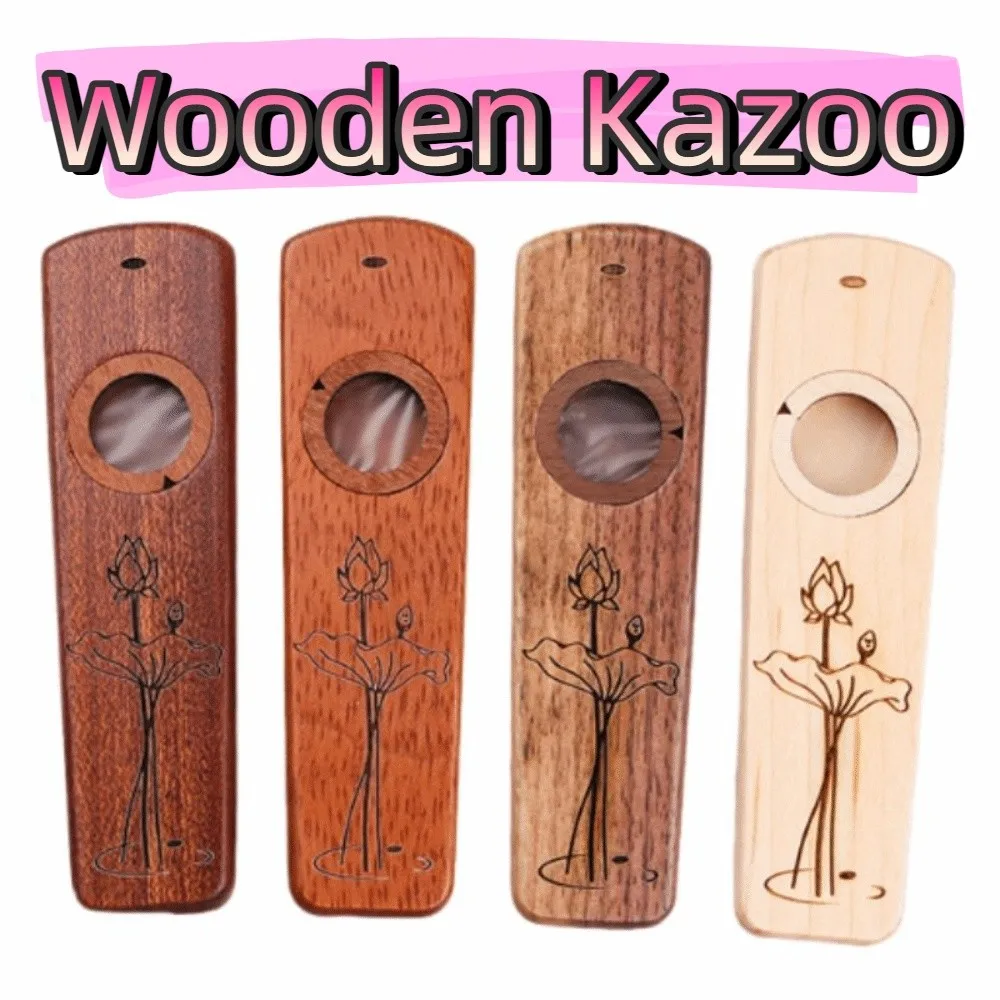 Kazoo de madera profesional – Instrumento viento fácil con estuche - imagen 2