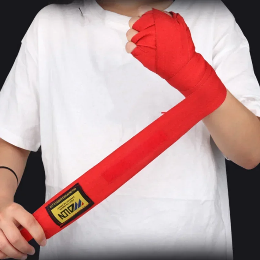 Vendaje de boxeo Elastoplast de algodón, 1 rollo de 3m, correa de seguridad deportiva, guanteletes Sanda para guantes de mano MMA, envolturas para cinturón, vendaje - imagen 5