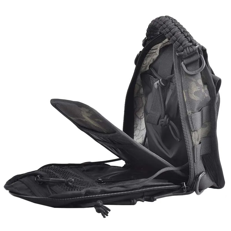 Bolso de hombro táctico impermeable, pequeño bolso de pecho, mochila para deportes al aire libre para hombres, senderismo, Camping, paquete de pecho, accesorio de caza - imagen 4