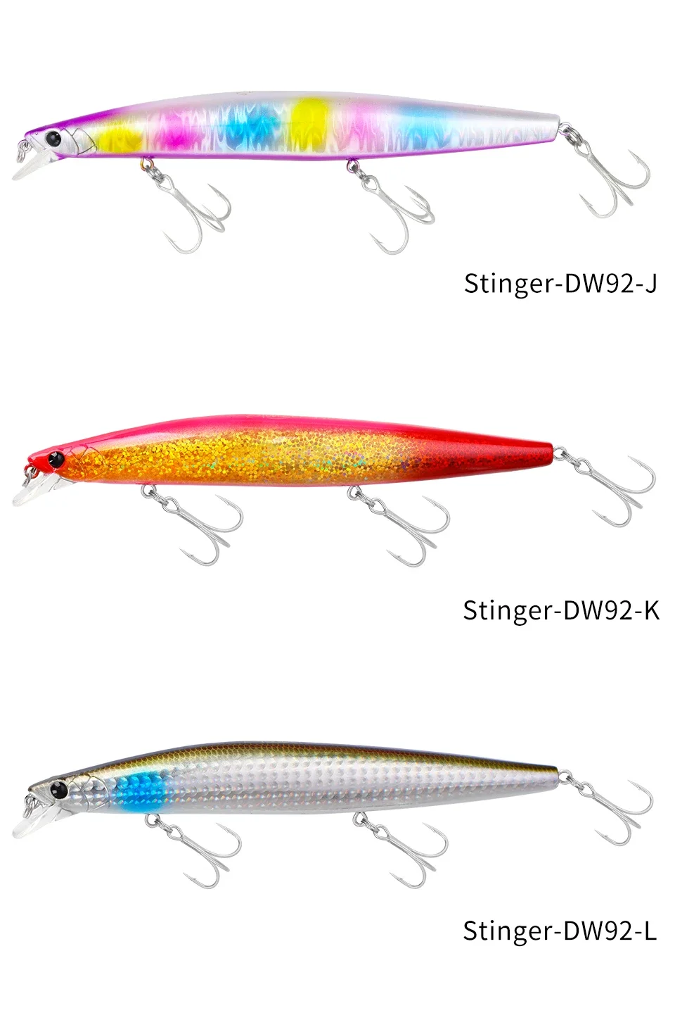 Explore la serie STINGR® DW92 para señuelos de pesca versátiles y vibrantes