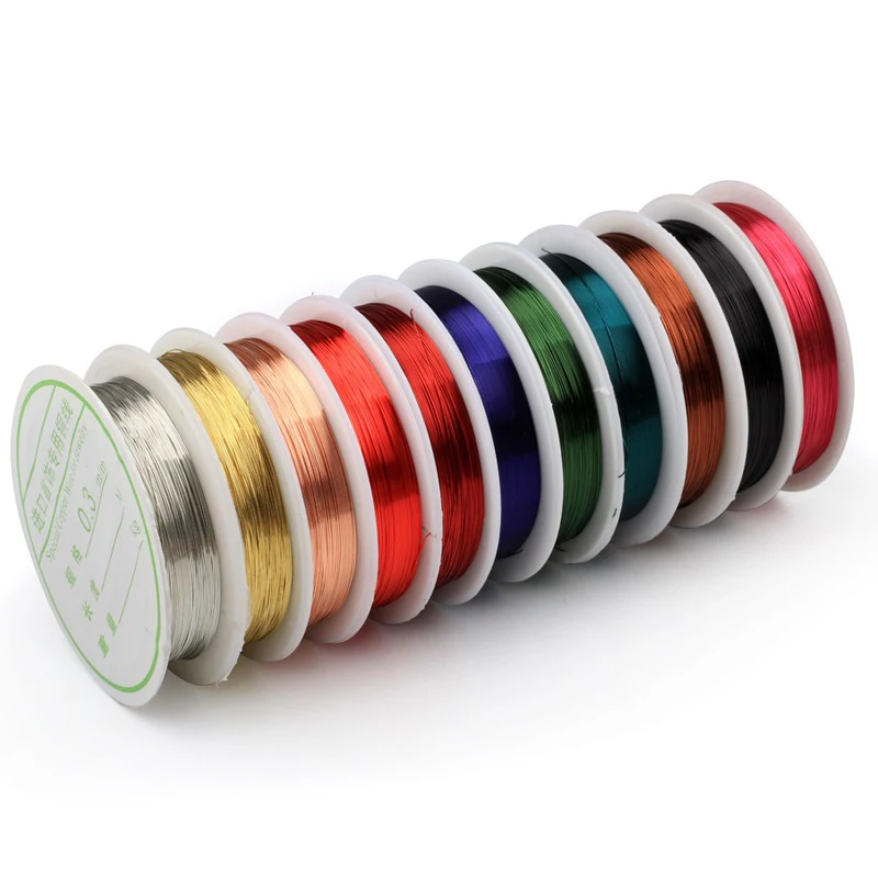 MNFT 5 unids/lote alambre de cobre para atado de moscas, línea de 0,3mm * 25m para larve Ninfa, Material de atado volador, señuelo de pesca con mosca, insectos de piedra - imagen 2