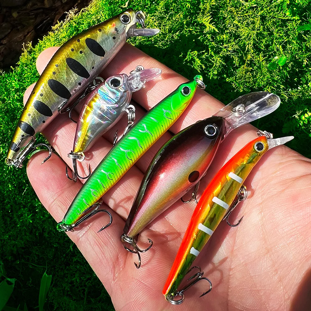 5 unids/caja Japón Señuelos de Pesca Minnow de hundimiento lento Jerkbait Bass Pike Carkbait Wobblers Swimbait cebo profesional - imagen 5