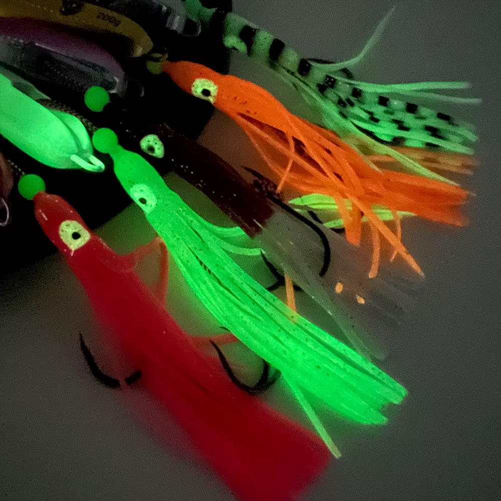 Inchiku Jig Señuelo Lento – Anzuelo Calamar Luminoso Agua Salada - imagen 4