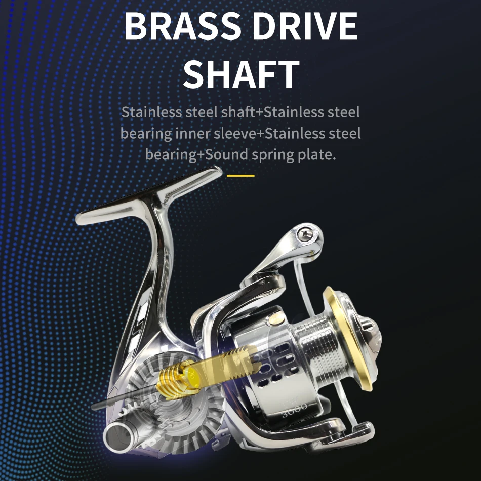 ROOBLINOS TW II 5,2: 1 relación de engranaje carrete giratorio ligero 2000-5000 carrete fundición suave izquierda/derecha Convertible versátil Fishi - imagen 3