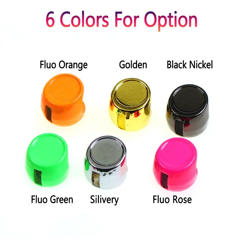 Bimoo, 10/12 Uds., atado de moscas, cabeza de máscara de pez de Metal con ojos de pez 3D para Zonker Streamer Baitfish, lubina almizclada, trucha, Señuelos de Pesca de Mar - imagen 5